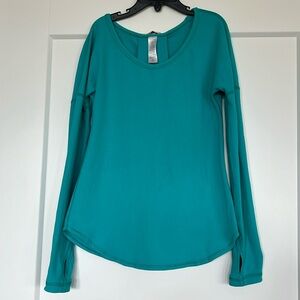 Ivivva Mindful Moment Long Sleeve Tee Drape Back Top GUC